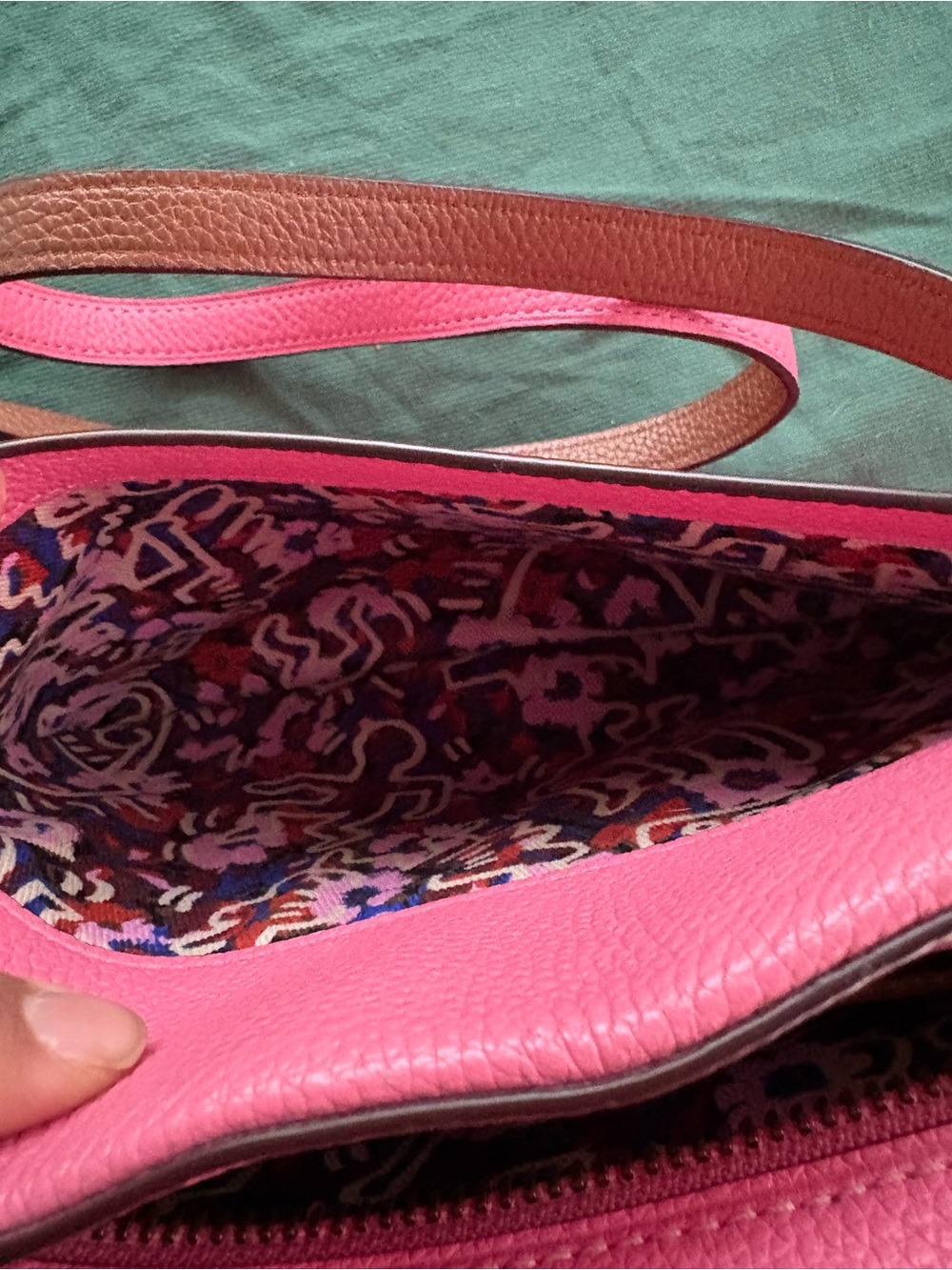 Coach x Keith Haring Pebbled Leather Crossbody Bag - Pink View 4